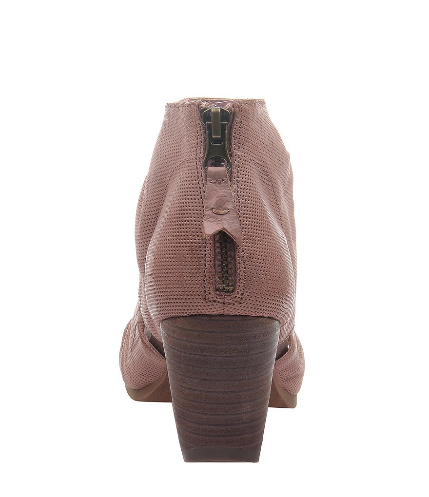 OTBT Patchouli Perforated Leather Block Heel Sandals