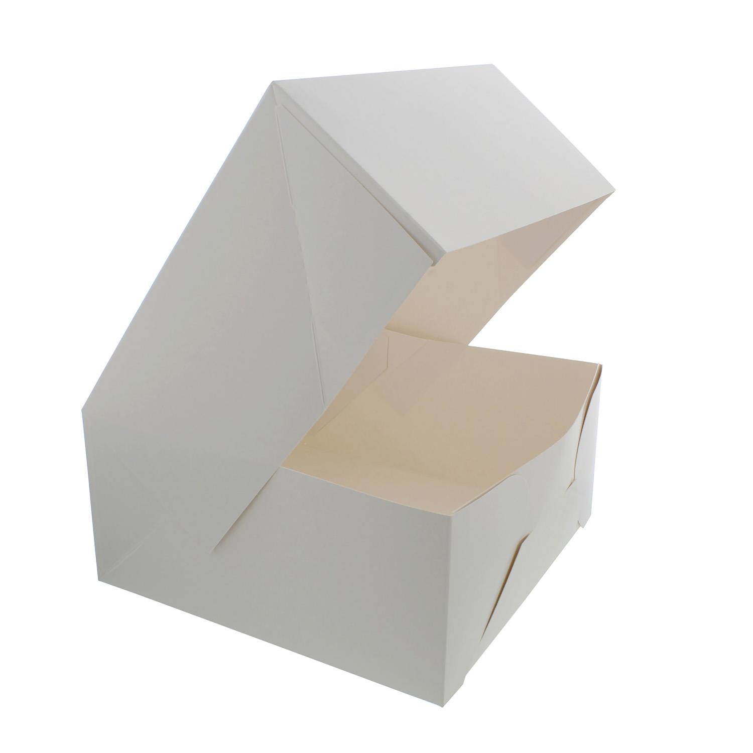 SpecialT | Cake Boxes with Window 15-Pack 10&rdquo; x 10&rdquo; x 5&rdquo; Inch White Bakery Boxes