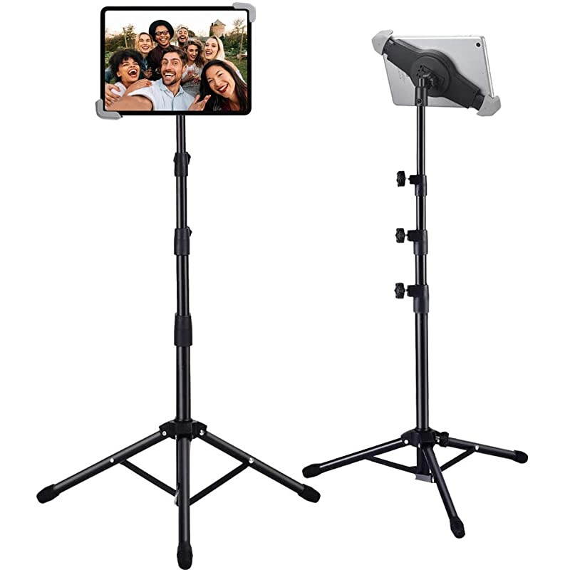 Tripod Stand HeightAdjustable 2070 Inch Tablet Floor Stand Stand Holder with 360&deg; Rotating for 95145 Tablets97129 Inch ProAir