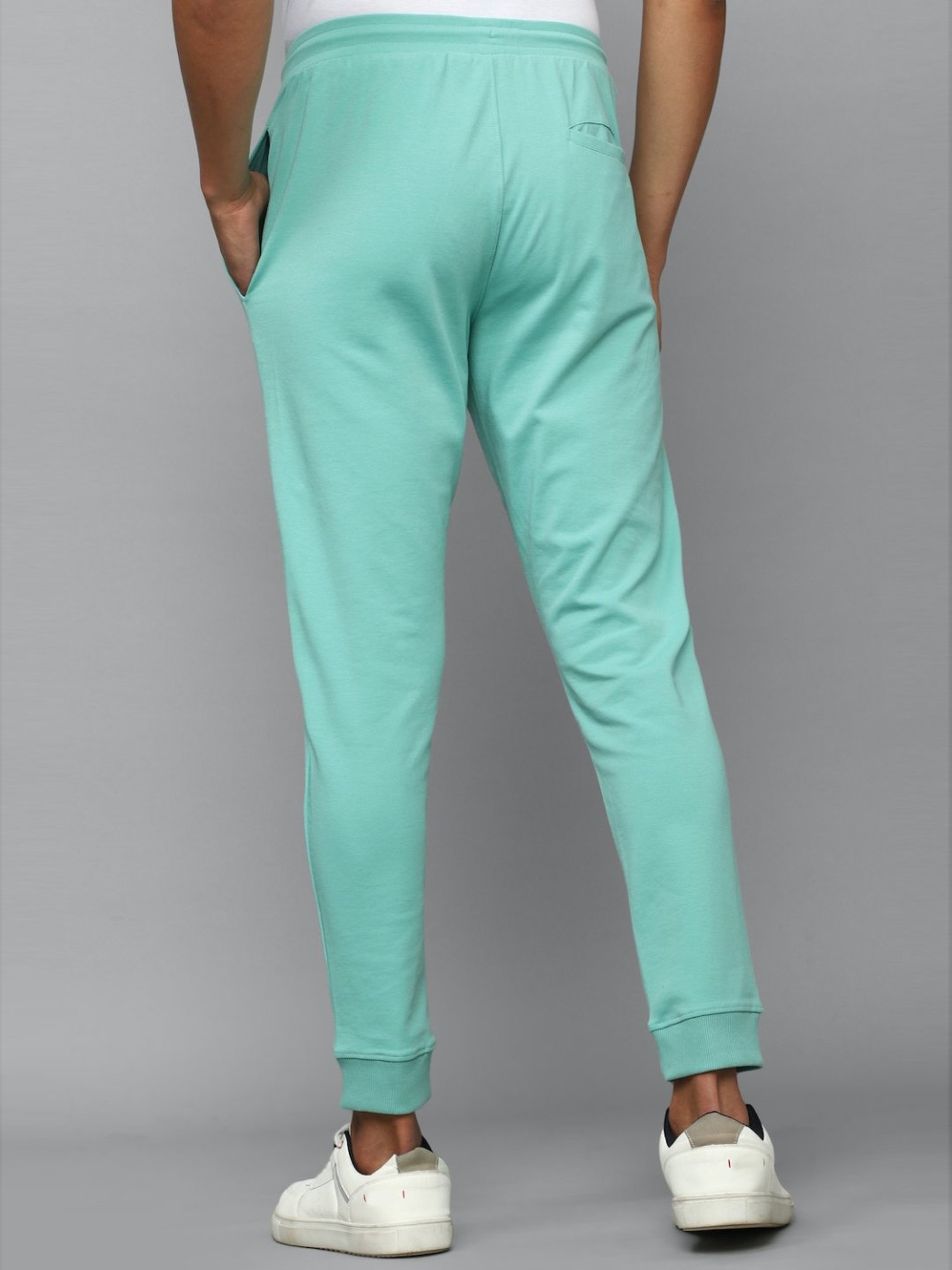 Tribe by Allen Solly Blue Cotton Regular Fit Joggers