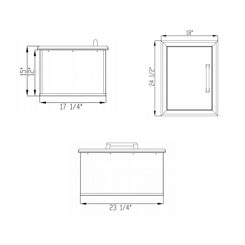 Coyote CDIC Outdoor Kitchen Drop In 2.1 Cu Ft Stainless Steel Insulated Cooler