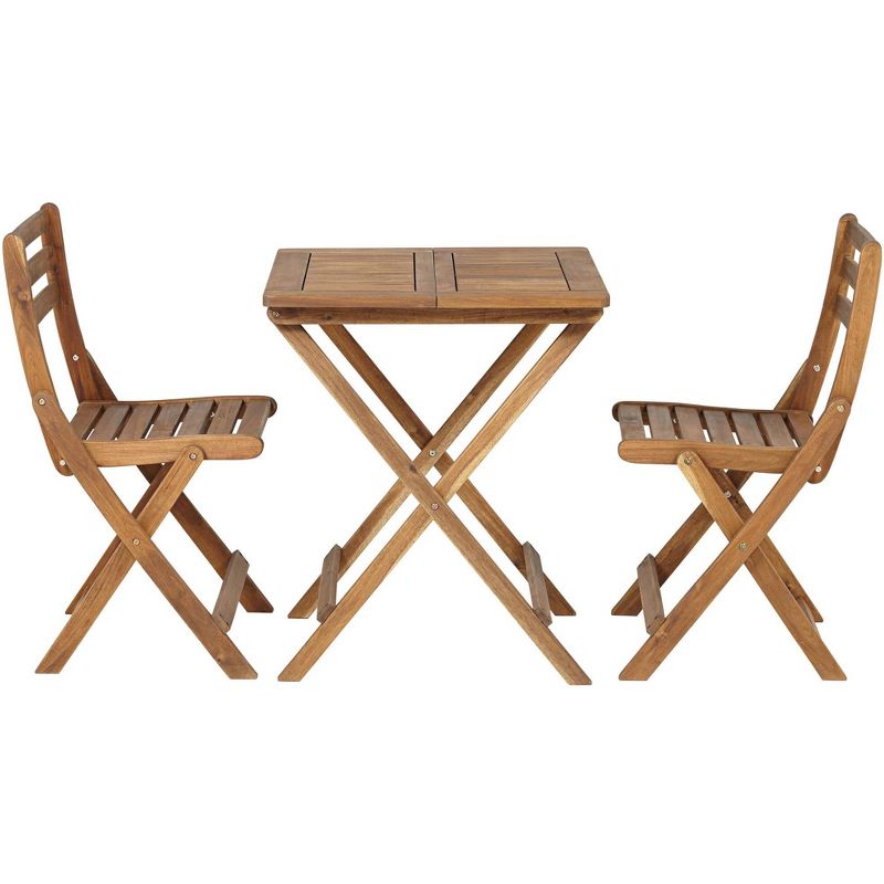 Teal Island Designs Wood Bistro Table and Chairs Set by Teal Island