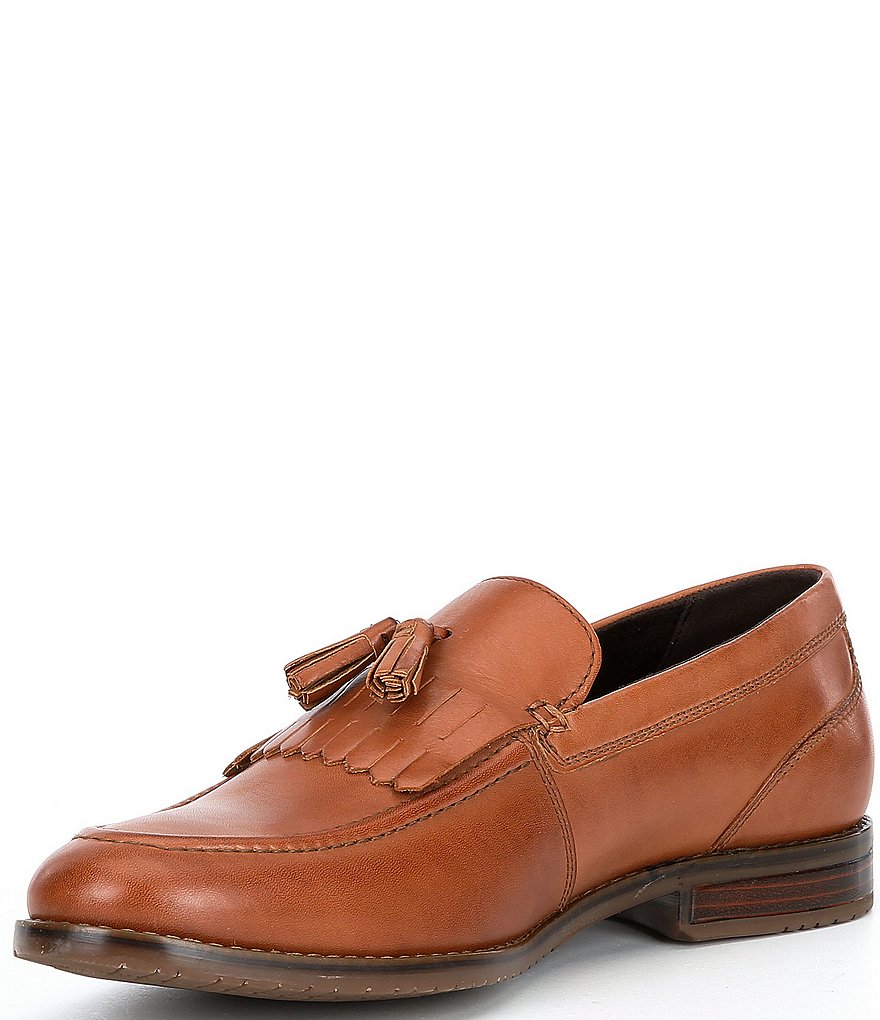 Rockport Men's Leather Style Purpose 3 Kiltie Tassel Loafers