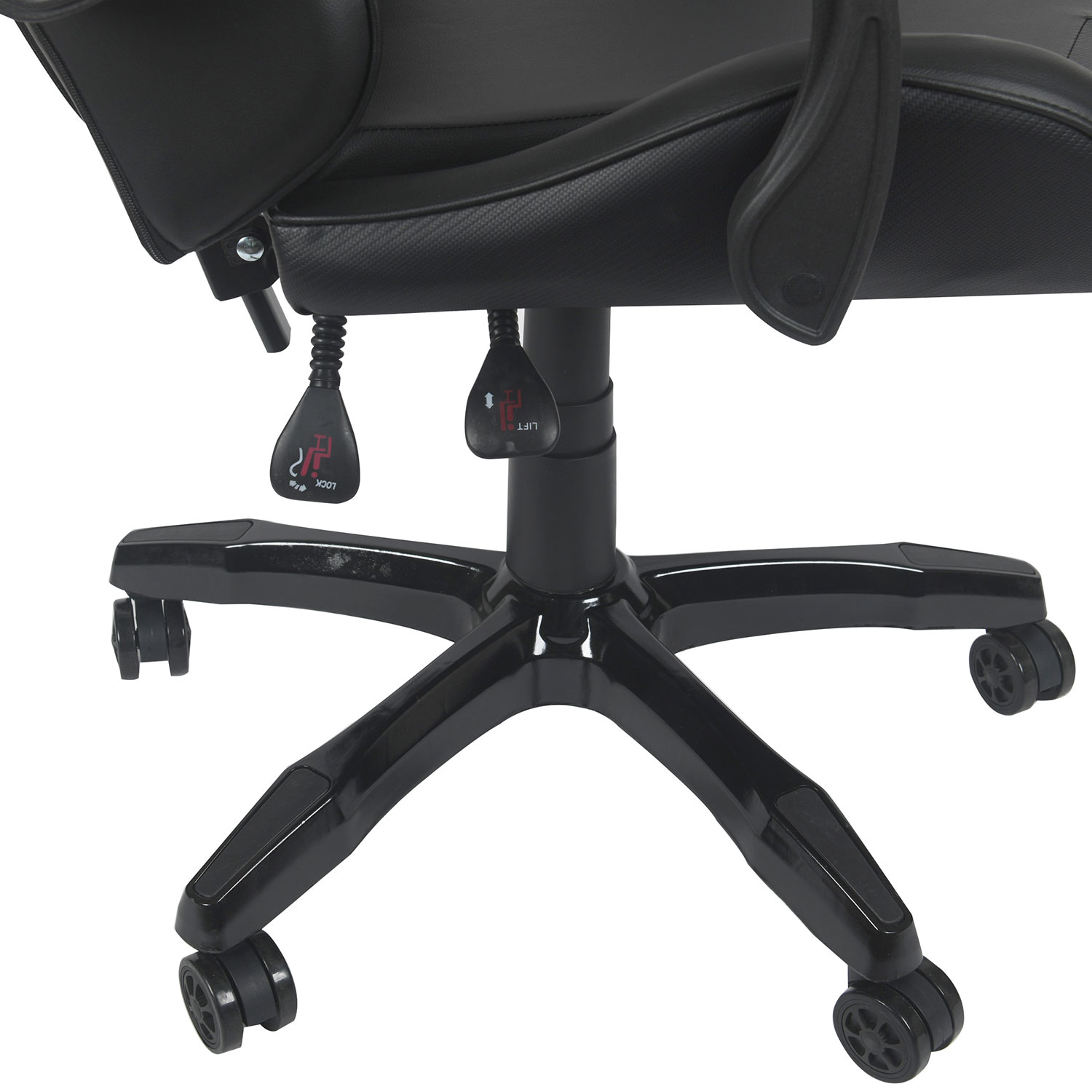 Drakon Gaming Chair Ergonomic Racing Style Pu Leather Bucket Seat, Headrest and Lumber Support