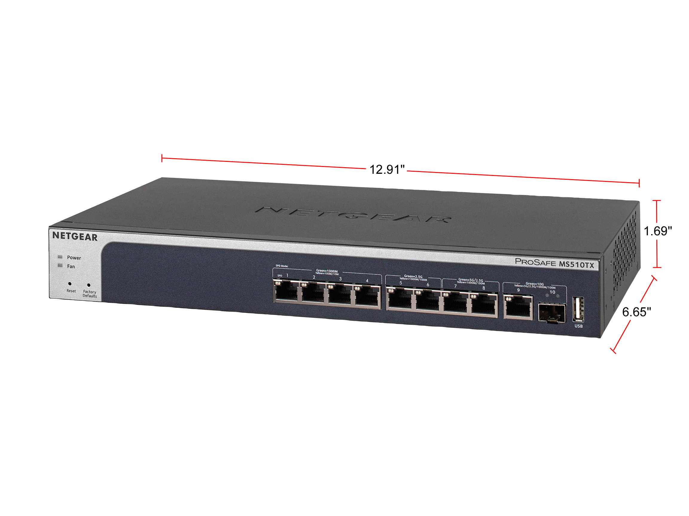 Netgear XS712T-200NES 12-port 10-Gigabit Smart Managed Pro Switch (XS712Tv2)