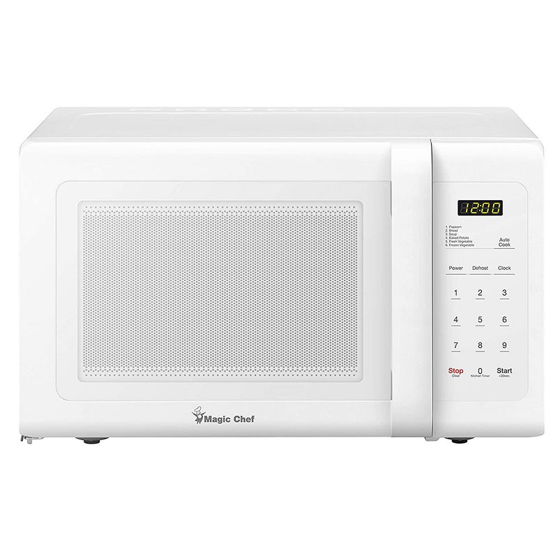 Magic Chef MCD993W 900 Watt 0.9 Cubic Foot Kitchen Countertop Microwave Oven with Digital Touch and 10 Power Levels, White (Certified Refurbished)