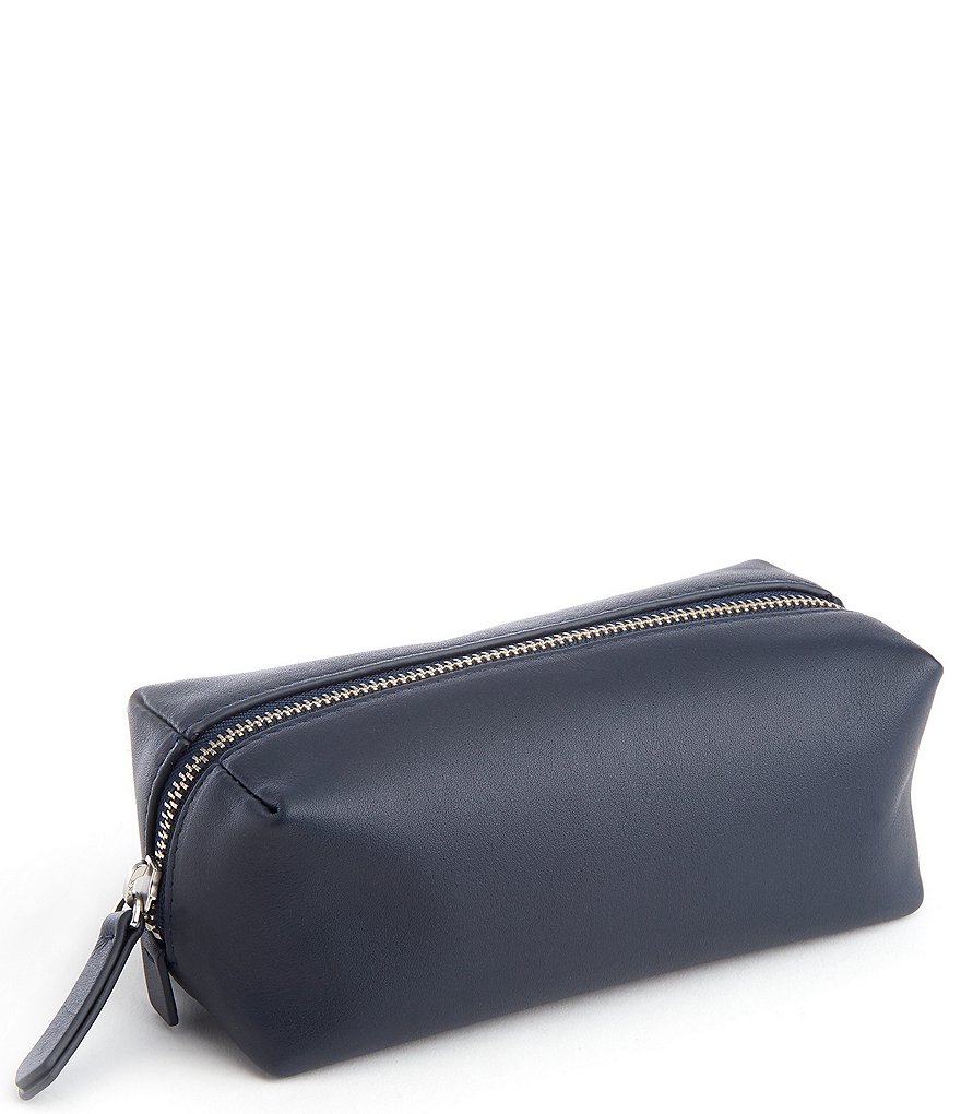 ROYCE New York Leather Zippered Travel Utility Bag