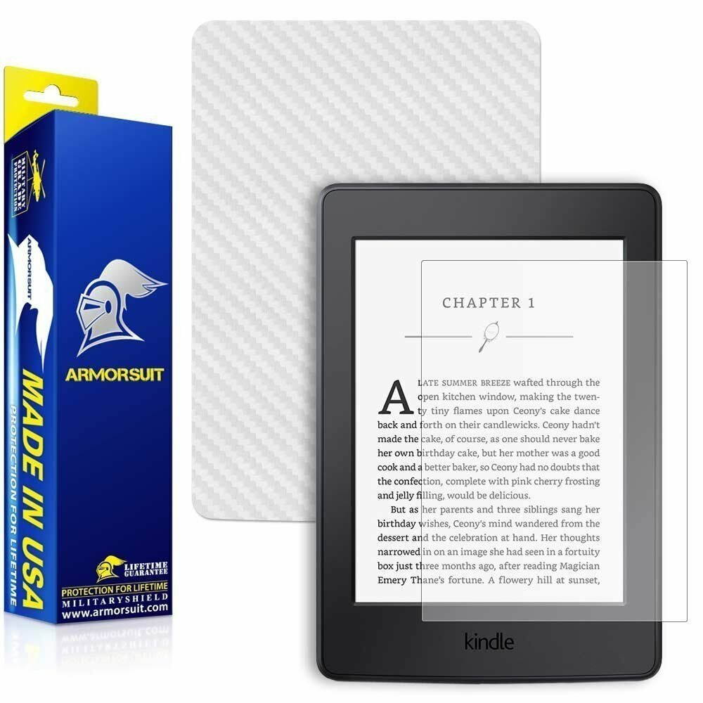 ArmorSuit Amazon Kindle Paperwhite (2015) Matte Screen Protector + White Carbon