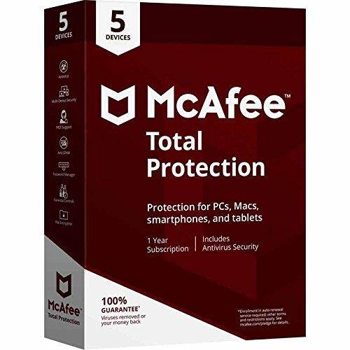 McAfee MTP00ENR5RAA TOTAL PROTECTION 5DEVICE 2018