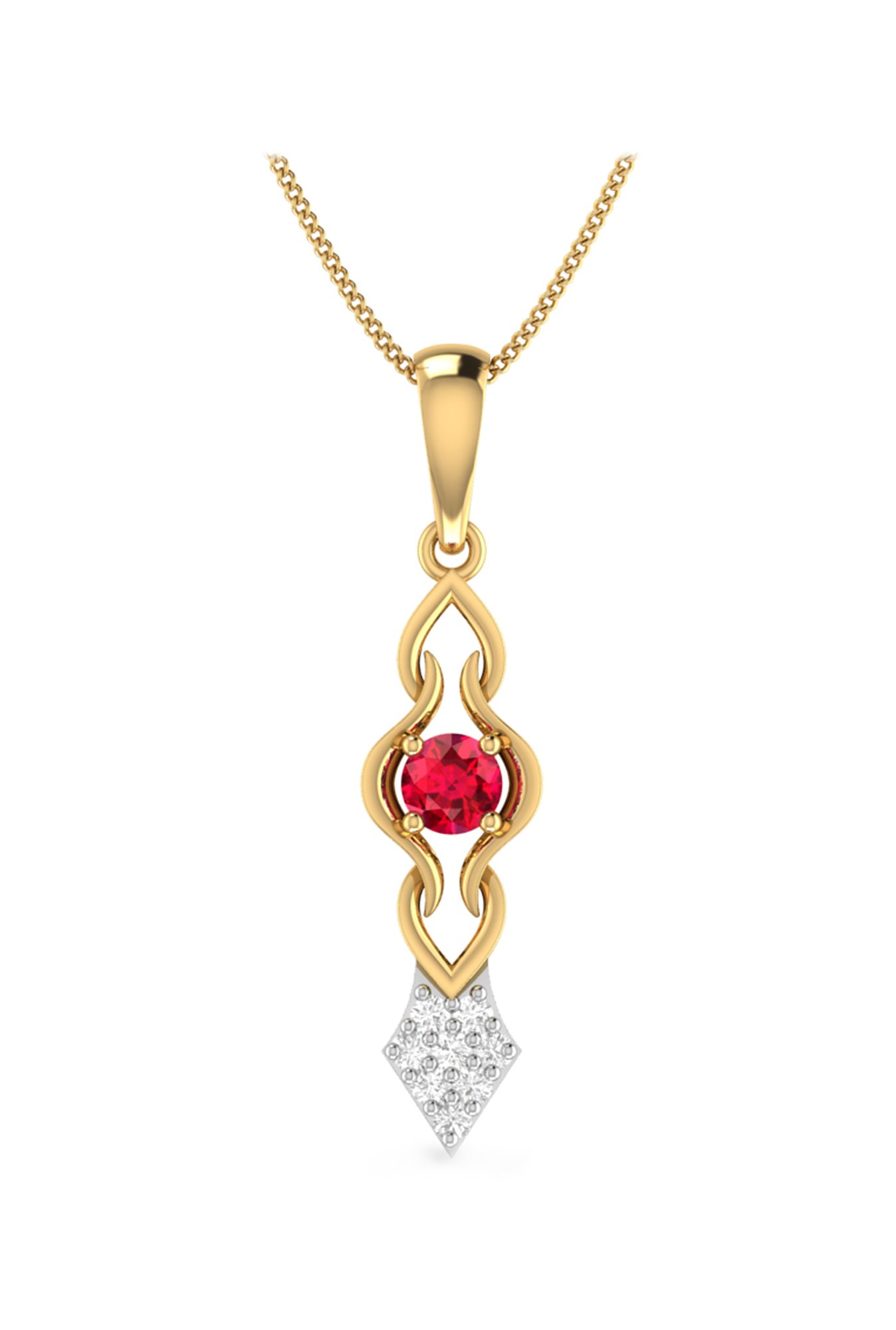PC Jeweller Daric 22 kt Gold Pendant without Chain