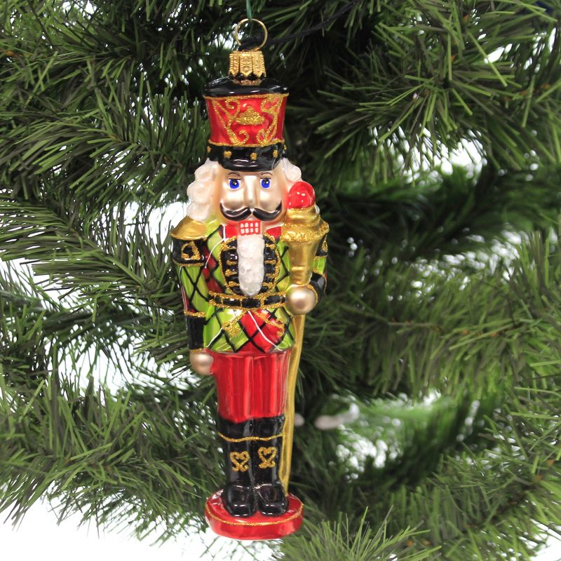 Joy To The World 6.5" Tartan Plaid Nutcracker Ornament Scottish Regal  -  Tree Ornaments