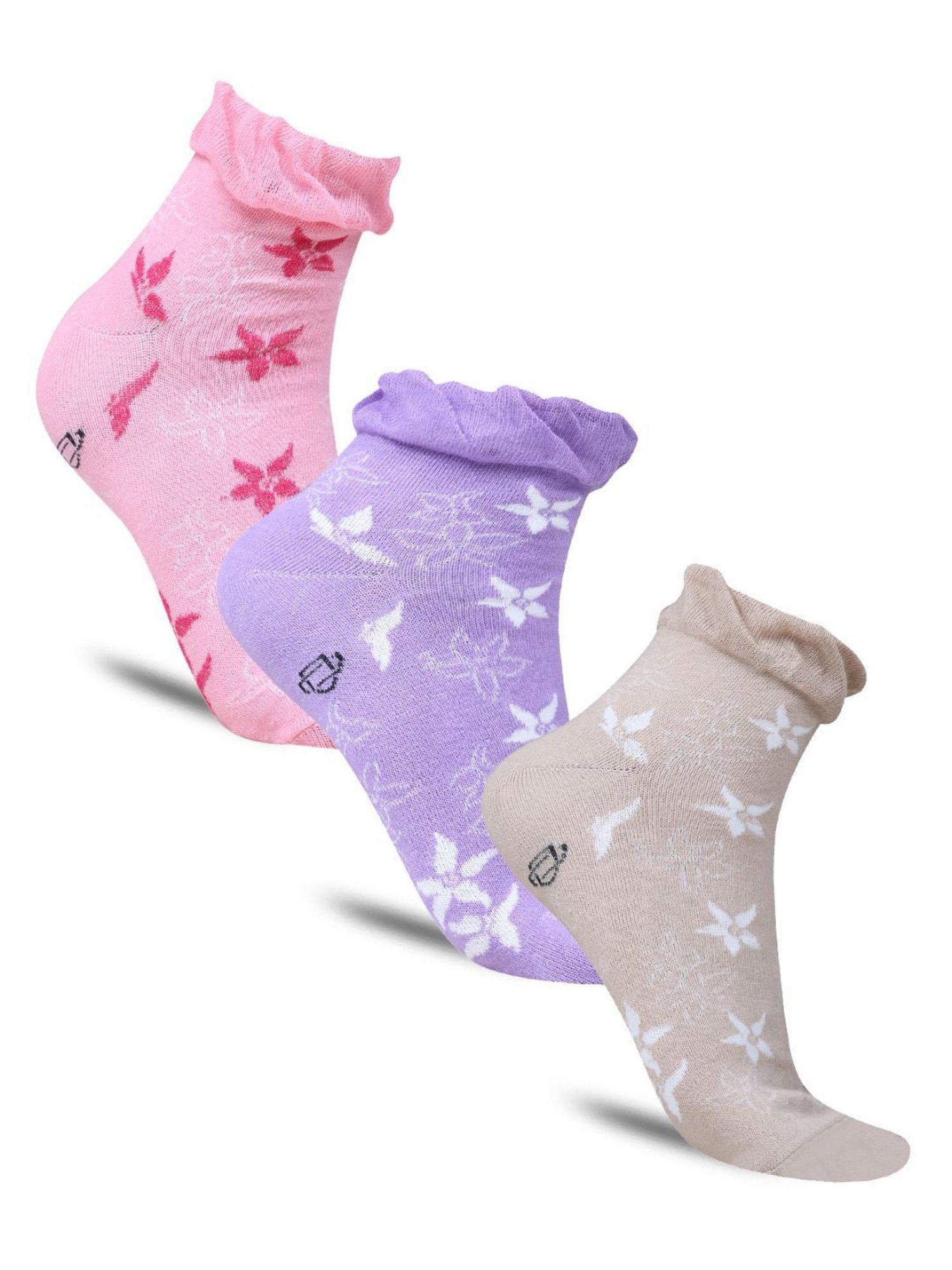 Dollar Socks For Women' s Casual Ankle Length In (Pack of 3)