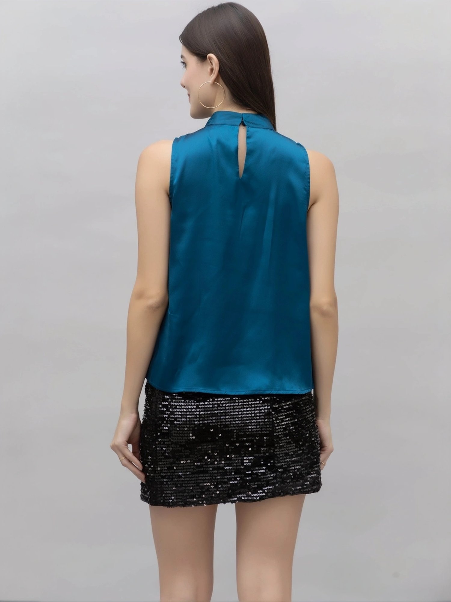 PURYS Blue Regular Fit Top