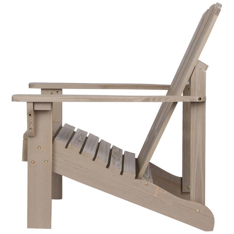 Vineyard Cedarwood Adirondack Chair - Taupe Gray - Shine Company Inc.