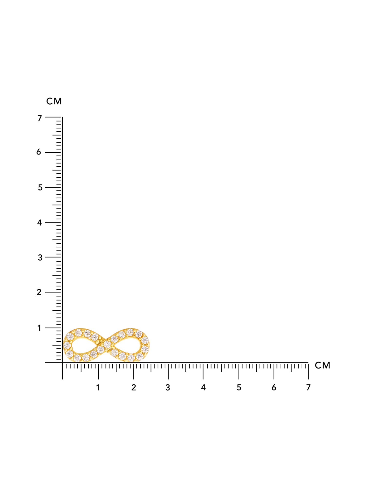 March by FableStreet 92.5 Sterling Silver 18k Gold-Plated Infinity Stud Earrings for Women