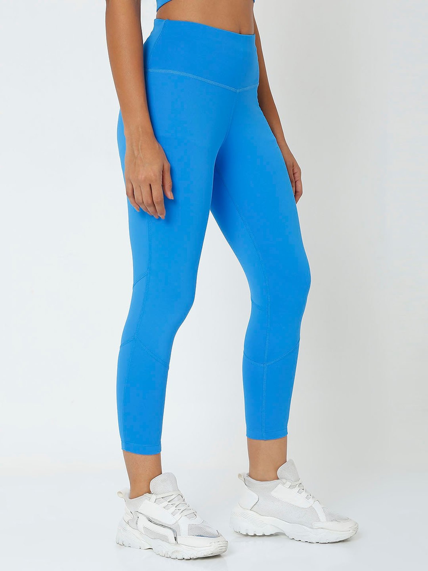 SILVERTRAQ Blue Logo Print Leggings