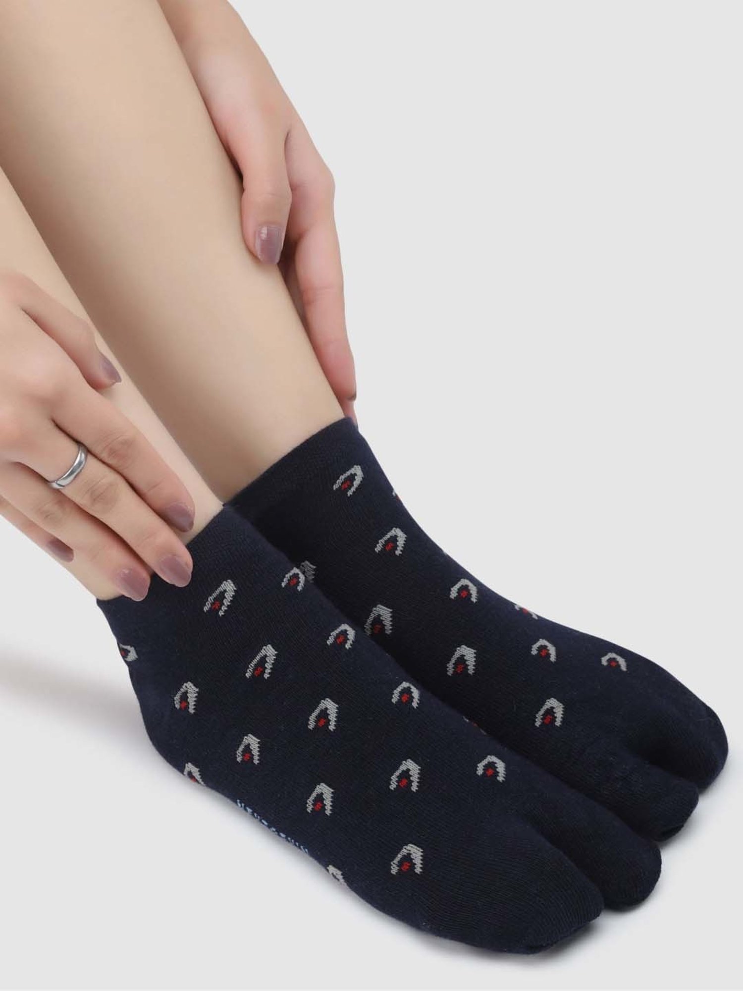 NEXT2SKIN Assorted Color Cotton Ankle Socks - Pack Of 6