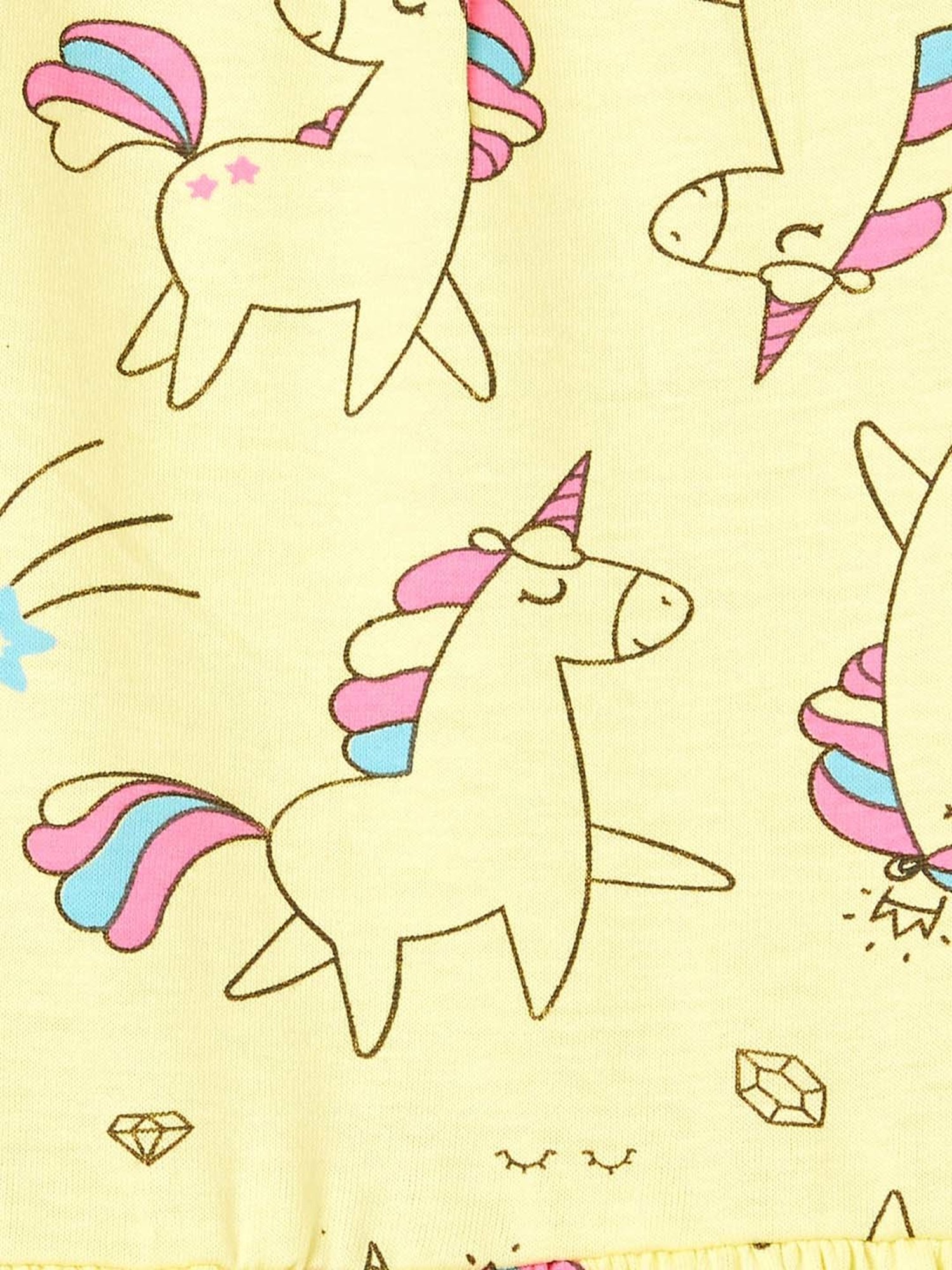 Fame Forever by Lifestyle Kids Yellow Cotton Printed Dress