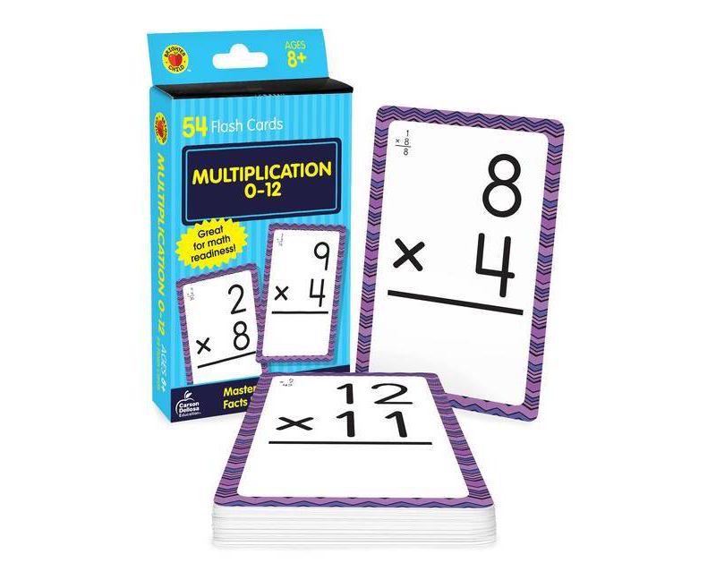 Multiplication 0 To 12 Flash Cards - by Carson Dellosa