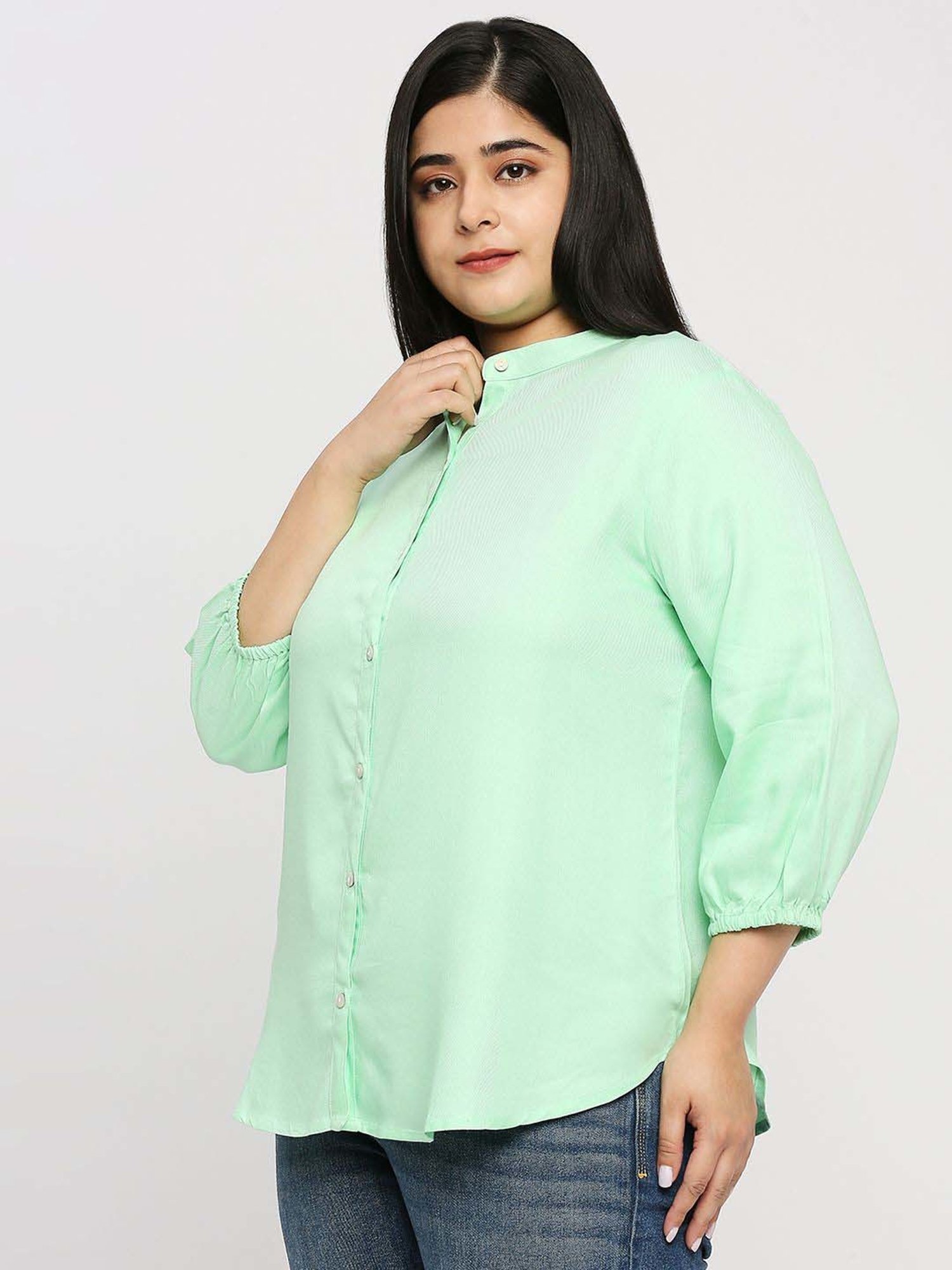 Style Quotient Green Regular Fit Shirt
