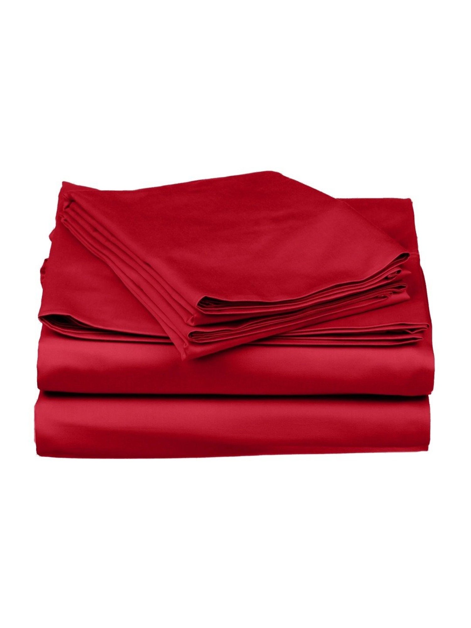 Stoa Paris Date Night Red Polyester 300 TC King Bedsheet with 2 Pillow Covers
