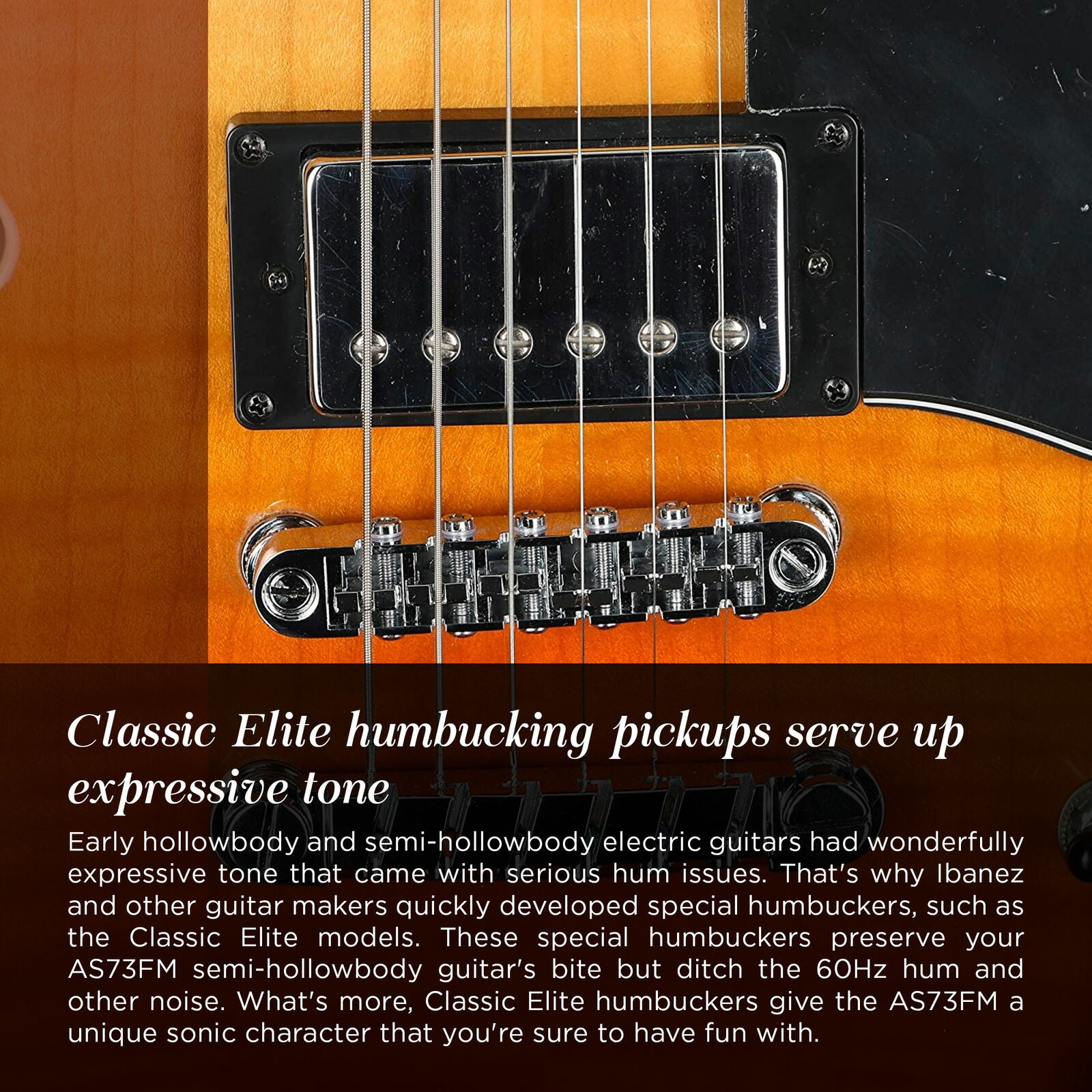 Ibanez Artcore AS73FM Semi-Hollow Electric Guitar - Transparent Autumn Fade