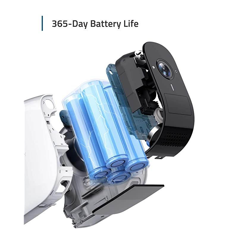 Wireless Home Security Camera System,  Security, Cam E 365-Day Battery Life, 1080p HD, IP65 Weatherproof, Night Vision, Compatible with  Alexa, 2-Cam Kit, No Monthly Fee