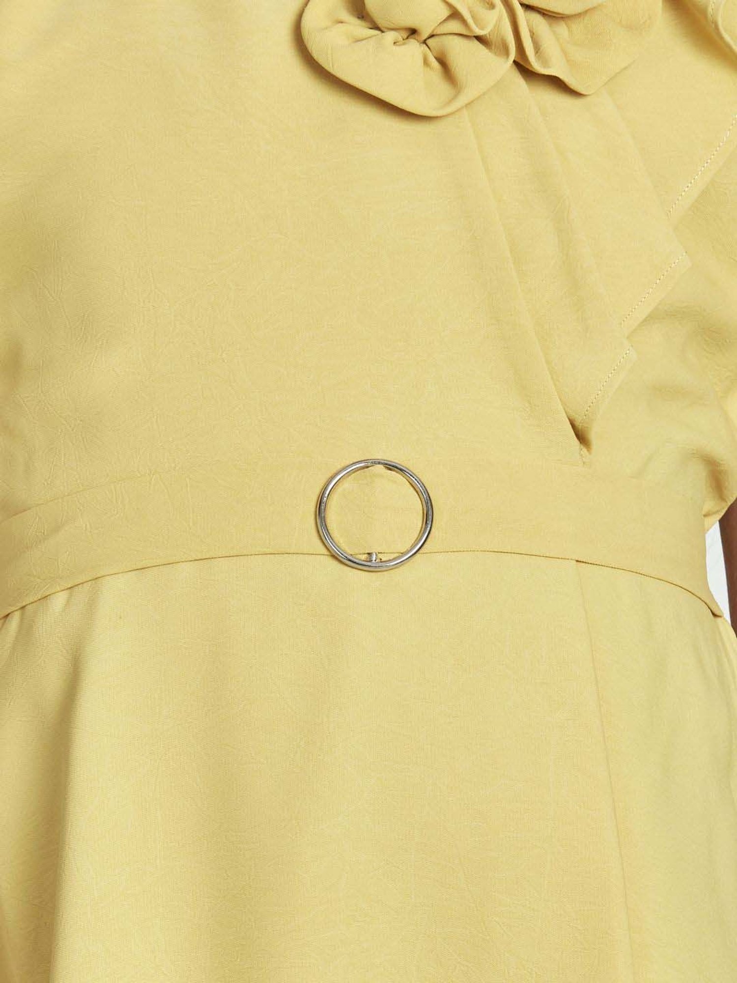 Peppermint Girls Mustard Solid Dress