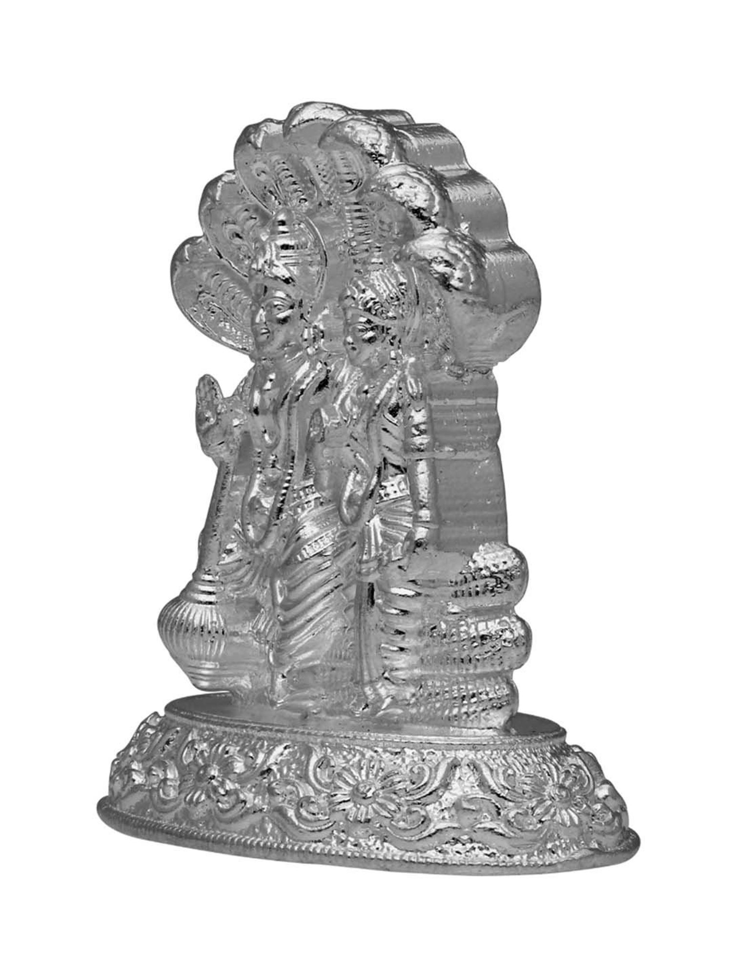 Sri Jagdamba Pearls 0.8 Silver Lakshmi Narayan Idol