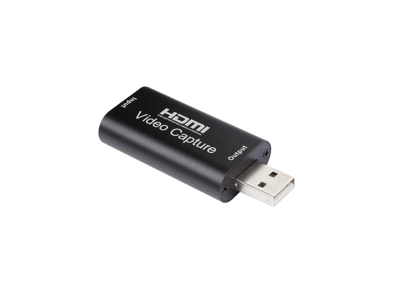 Audio Video Capture Card HDMI to USB 2.0 1080P Record Directly to Computer for Gaming, Streaming, Teaching, Video Conference or Live Broadcasting