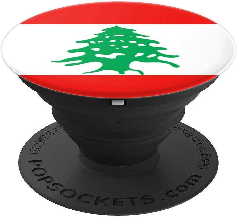 Flags of the World Apparel Co. Lebanon Flag PopSockets Stand for Smartphones and Tablets