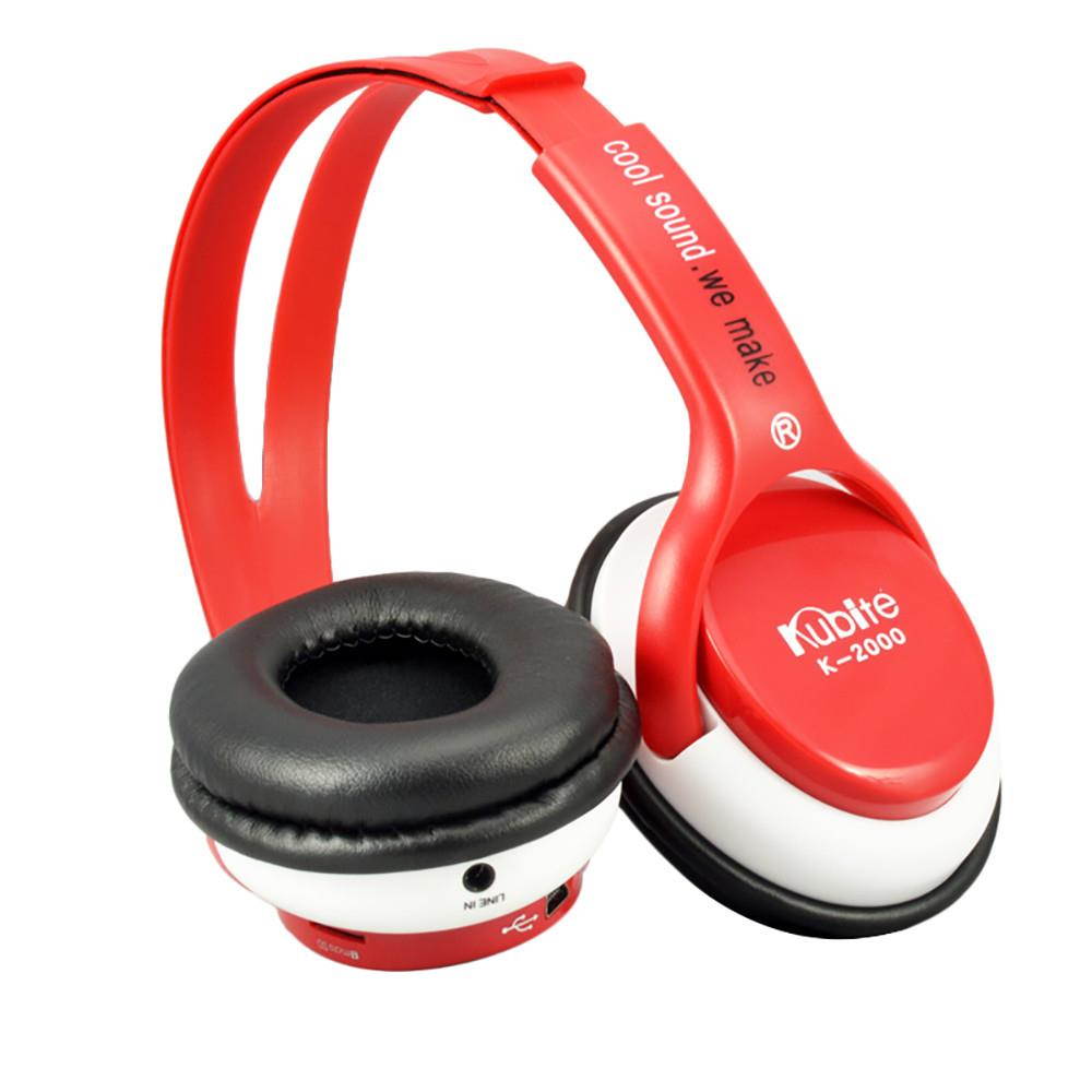 Kubite K-2000 Gaming Headset Headband Headphone USB 3.5mm LED with Mic for PC with Microphone Stereo Laptop Computer