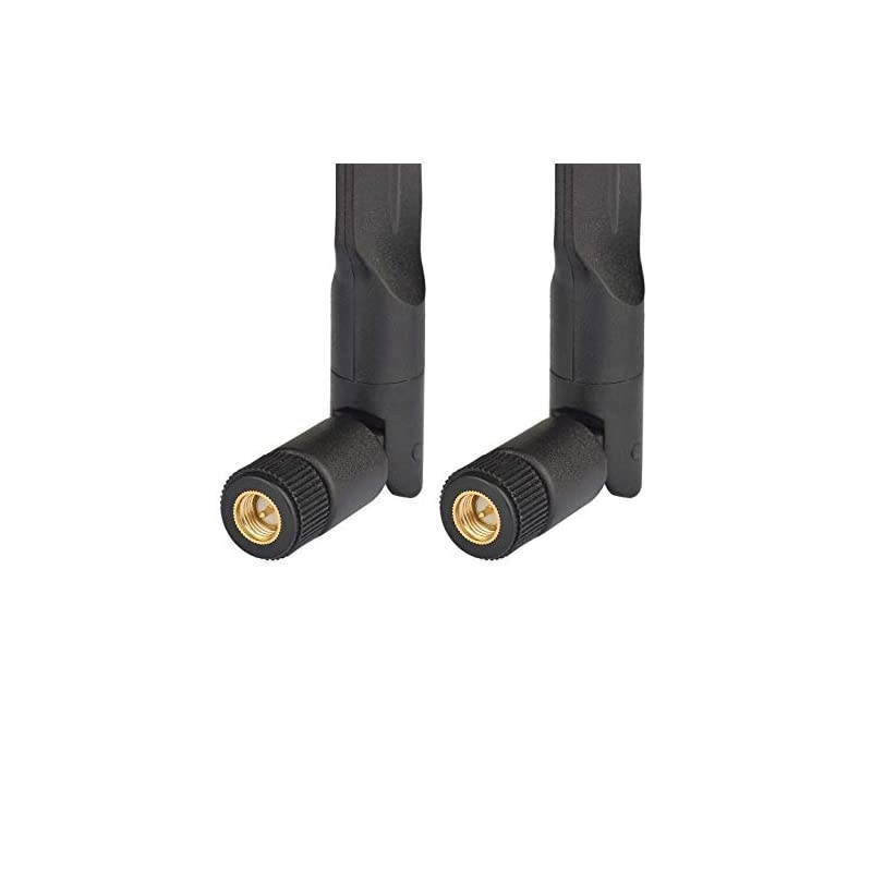 4G LTE 3dBi External SMA Male Antenna 2Pack Compatible with 4G LTE Wireless Router CPE Hotspot Industrial IoT Router Cellular Gateway Terminal Outdoor Cellular Security Camera