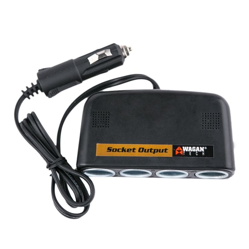 Wagan 4 Way Socket Black