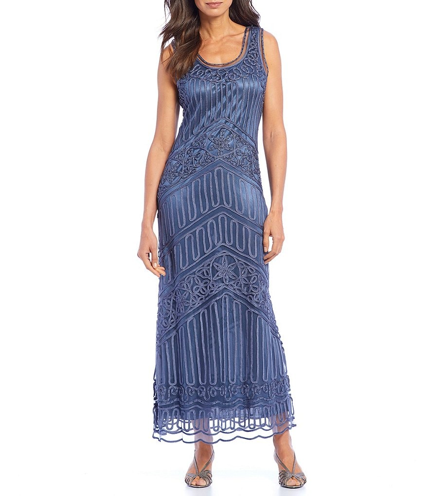 Soulmates Beaded Two-Piece Embroidered Jacket Dress