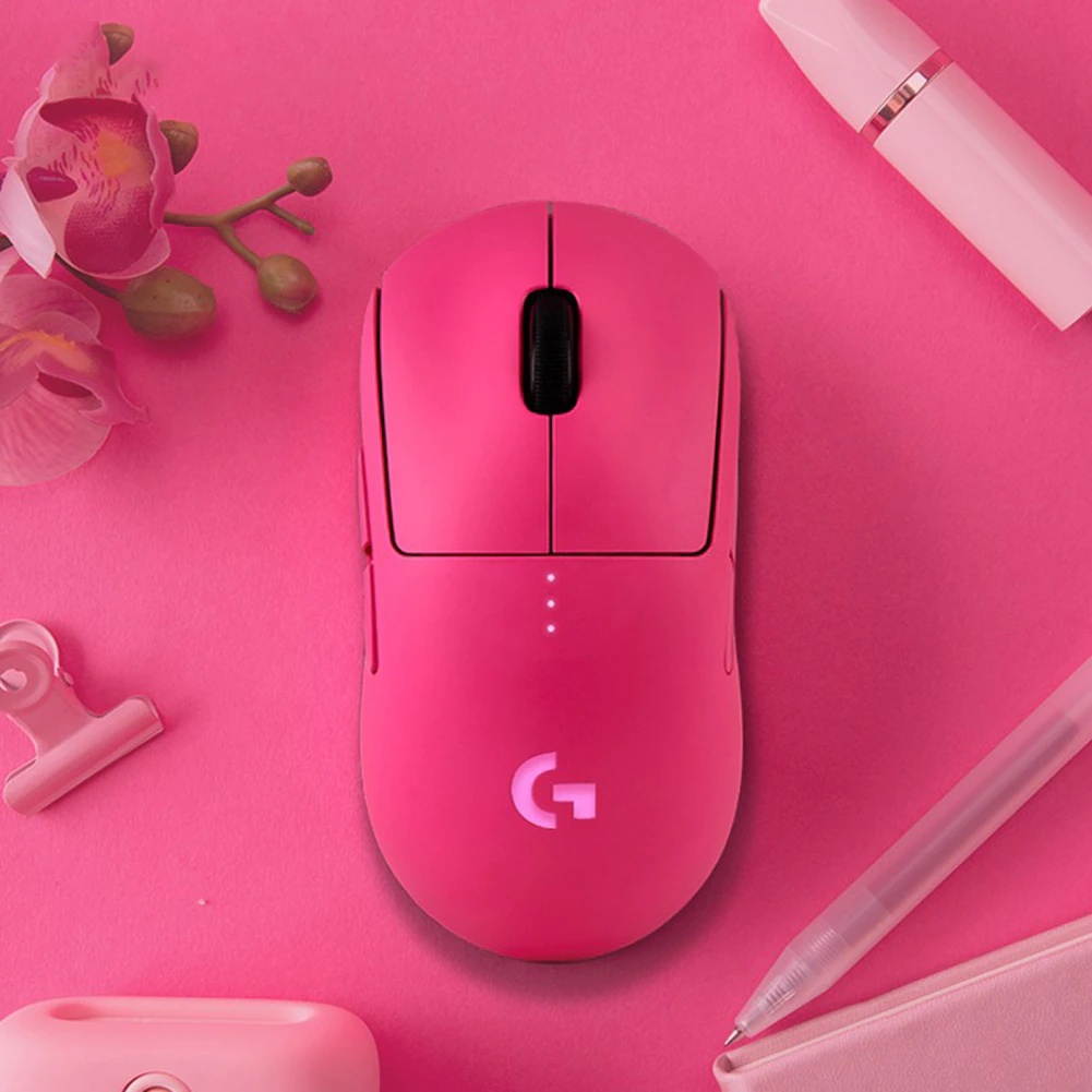 Logitech G PRO Wireless Gaming Mouse HERO Sensor 16000 DPI Ultra  LIGHTSPEED Lightweight Mice for PC GPW Edition Pink