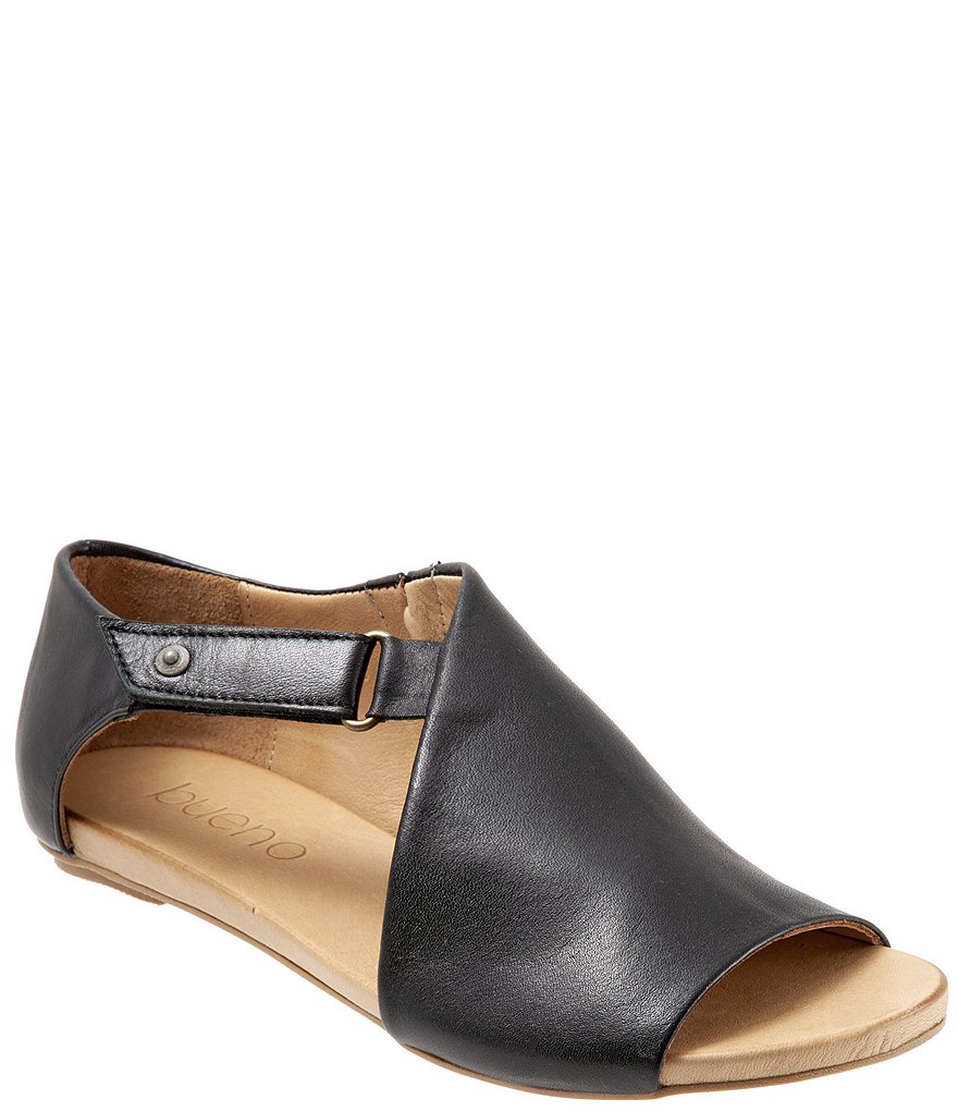 Bueno Kale Leather Ankle Strap Sandals