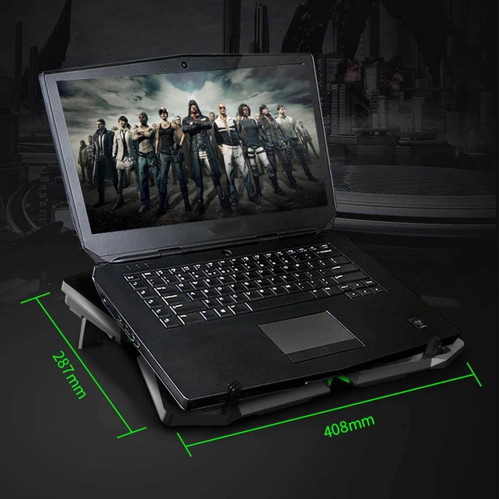Universal Gaming Laptop Cooling Pad with 4 Fan Notebook Powerful Air Flow Cooler Laptop Cooling Fan