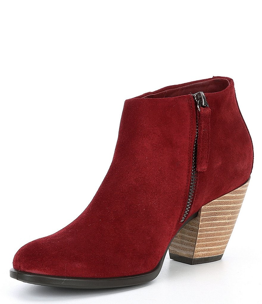 ECCO Shape 55 Western Water Repellent Suede Ankle Boots