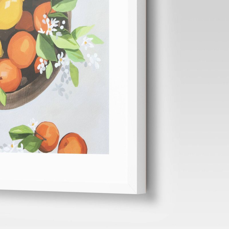 16" x 20" Citrus Matted Framed Decorative Wall Art Orange - Threshold™