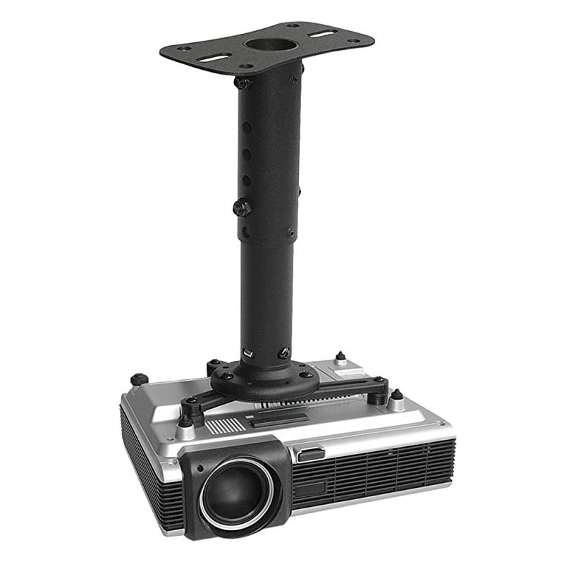 P101 Universal Projector Ceiling Mount Solid Steel Construction Easy to Install Black