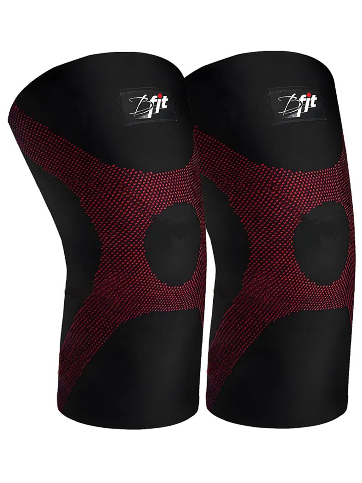 B Fit Knee Compression Sleeve Pair (Black)