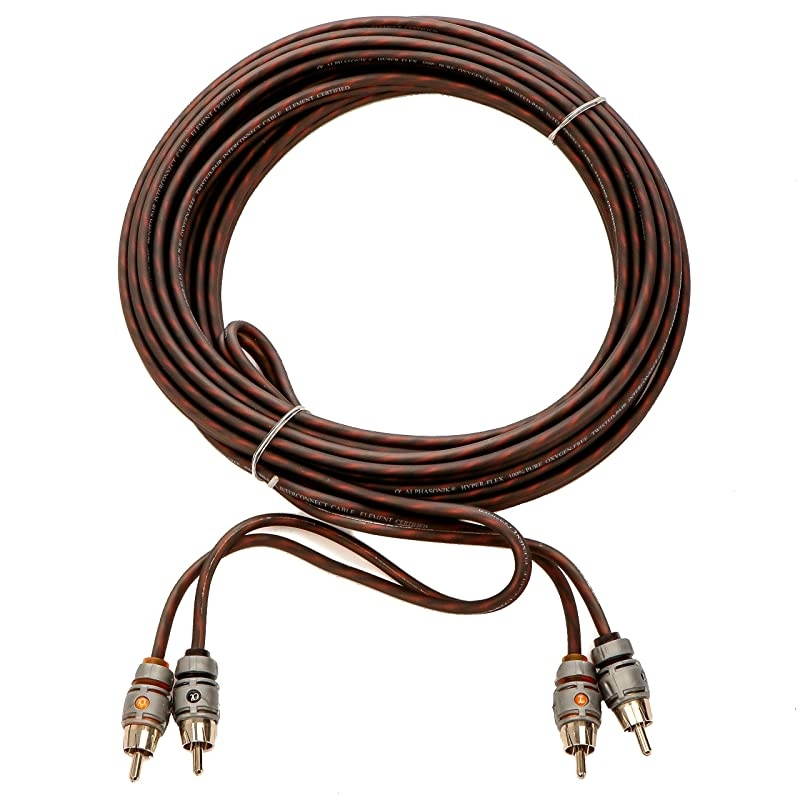 AAK0G Premium 0-Gauge Complete Car Amplifier Installation Kit Hyper-Flex Power, Ground, Speaker Wire RCA Cable - Exceeds AWG (American Wire Gauge) Standard Element Certified Amp Install Kit