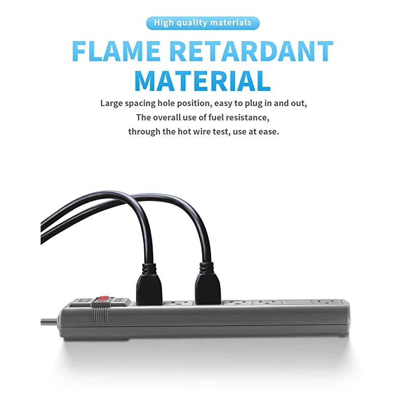 6-Outlet Surge Protector Power Strip