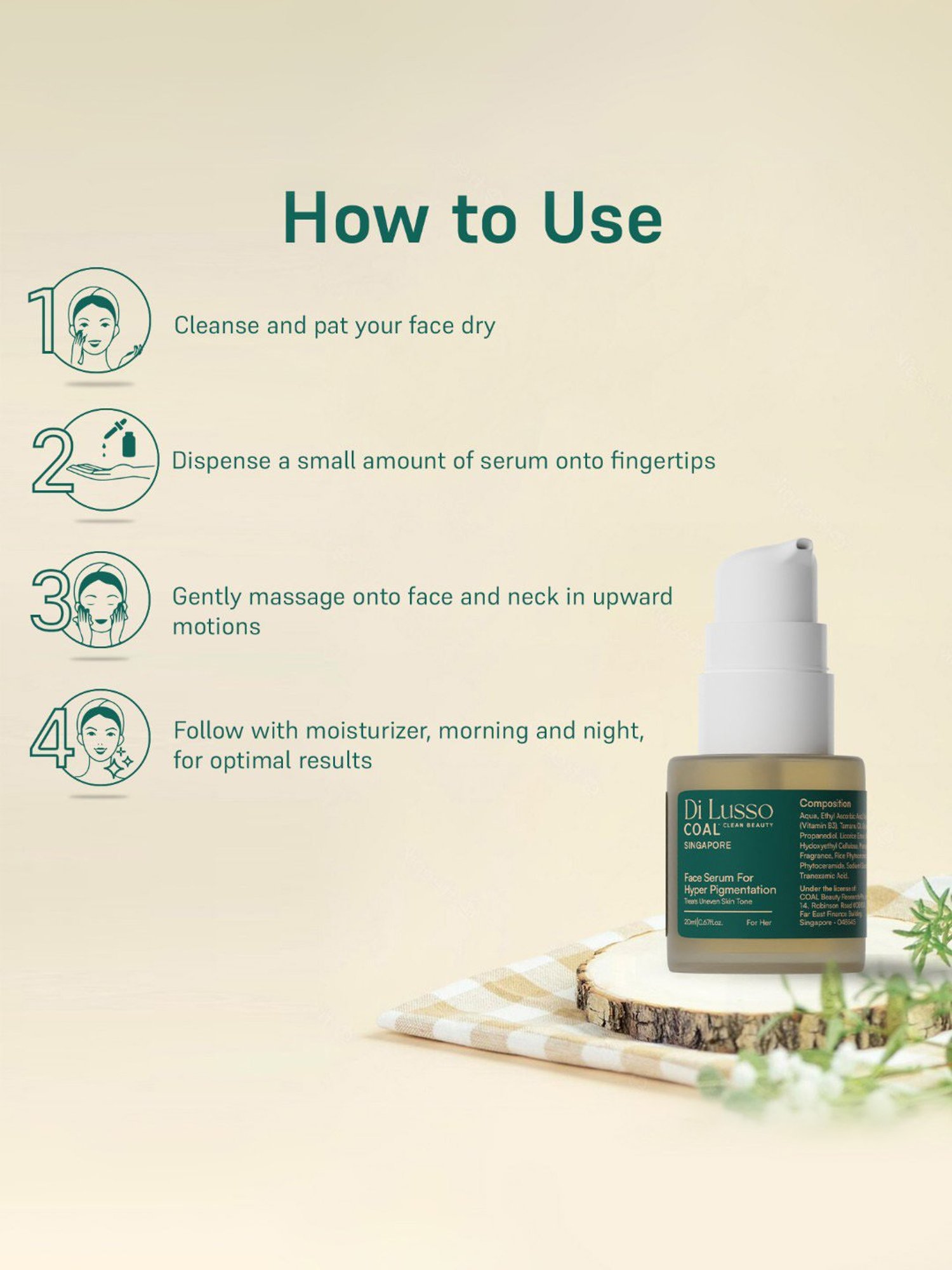 COAL Clean Beauty Hyper pigmentation Face Serum - 20 ml