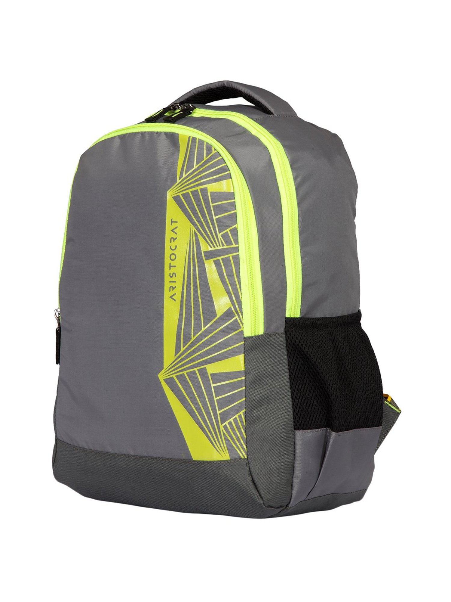 Aristocrat Zen 27 Ltrs Grey & Green Medium Backpack