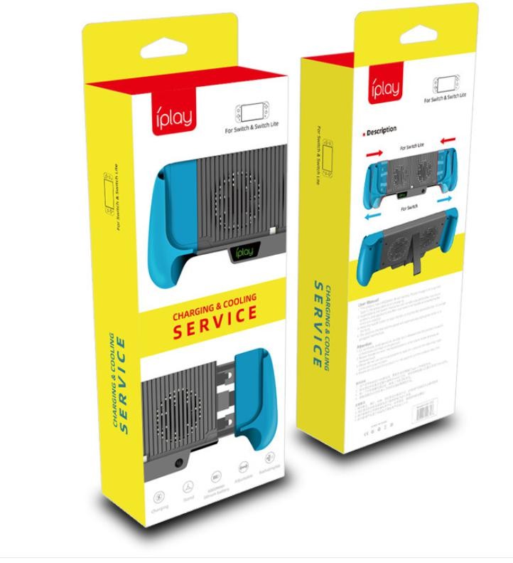 IPLAY Portable Game Cooling Fan For Nintendo Switch Lite Host Universal Charging Stretch Grip 6000MAH For Switch Accessories