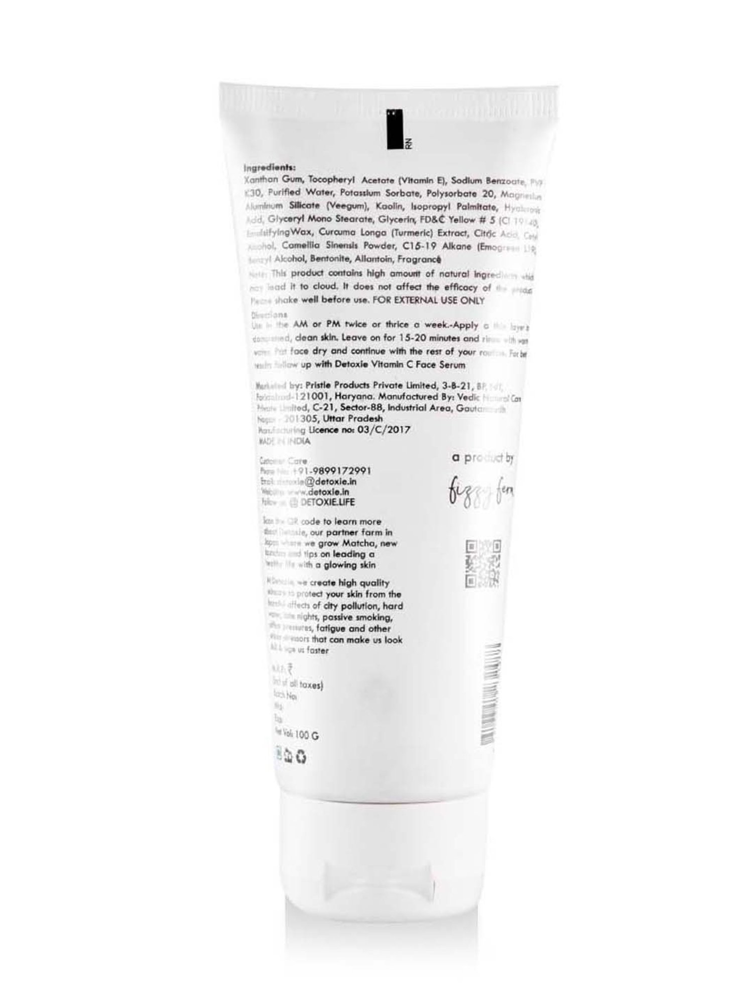 Detoxie Anti-Fatigue & Anti-Pollution Glow Restore Face Pack - 100 gm