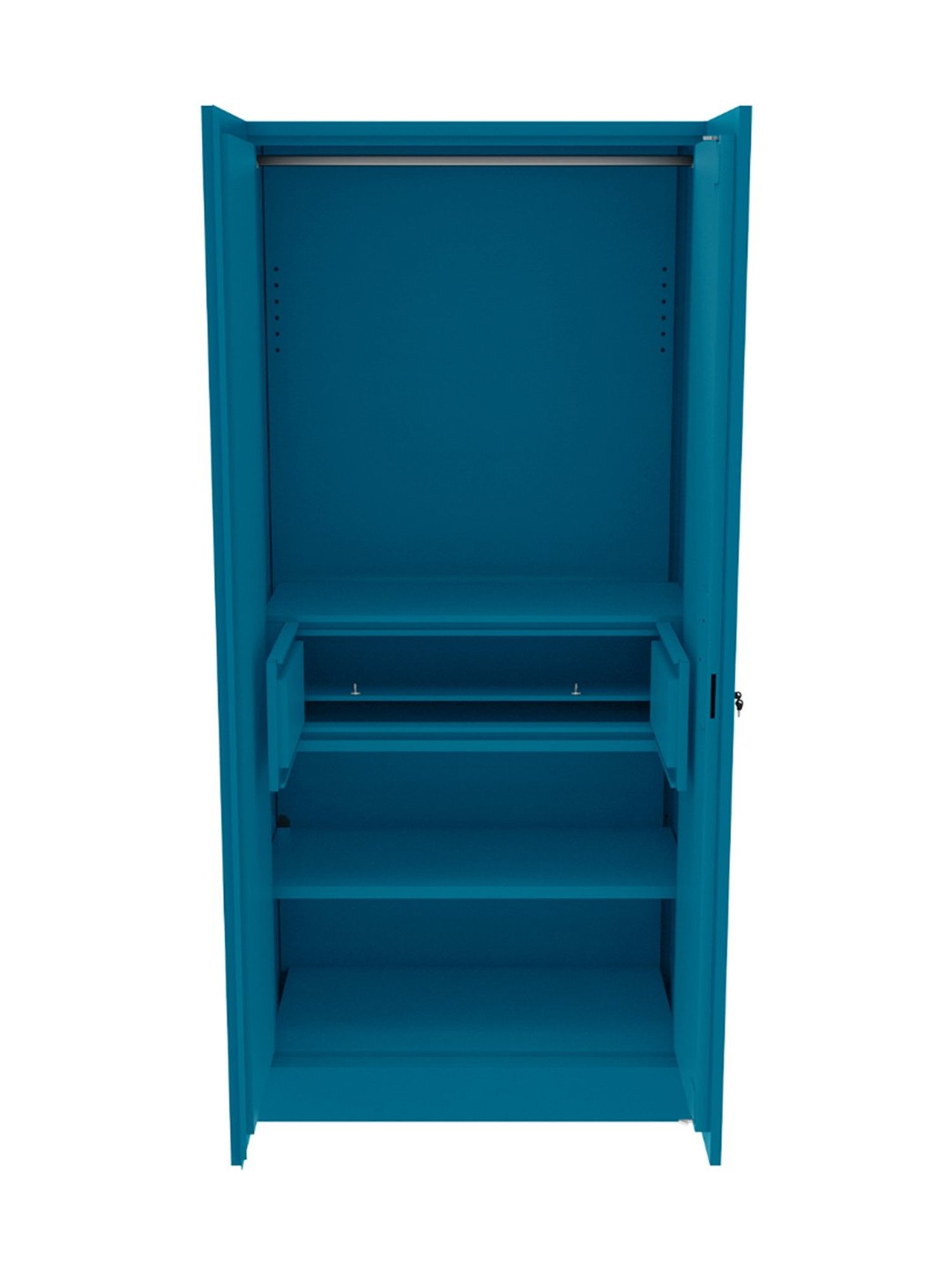Godrej Interio Aceline 2-Door Steel Almirah, Teal (1-Year Warranty, 1 Locker)