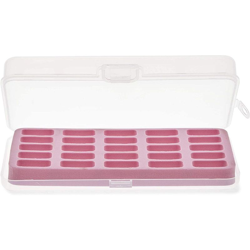Bright Creations 3 Pack Bobbins Organizer with EVA Cushion for Sewing, 30 Grids (7.15 x 3.5 x 1.15 in)
